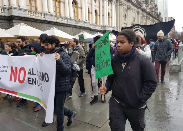 “Migrar no es un delito”: Organizaciones marchan para exigir al gobierno una política migratoria justa